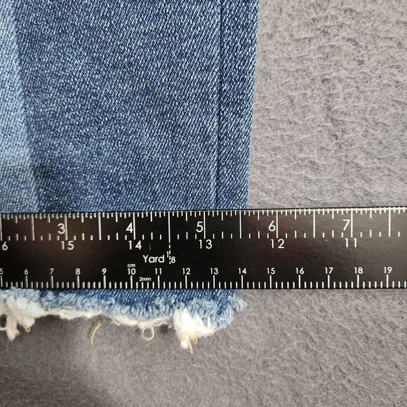 Levi's 721 Women 27 Mid Rise Skinny Japanese Denim Two Tone Raw Hem Jeans - Picture 13 of 13